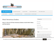 Tablet Screenshot of mostvenomoussnake.net